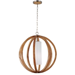 kinkiecik.pl Duża lampa wisząca Allier – 1 źródło światła FE-ALLIER-P-L-LW Elstead Lightnig
