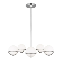 Żyrandol Apollo – 5 źródeł światła – Polerowany nikiel FE-APOLLO5-PN Elstead Lighting