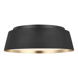 Plafon Asher – 3 źródła światła – Czarny / Złoty FE-ASHER-3F-MB Elstead Lighting