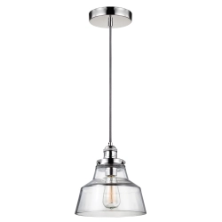 kinkiecik.pl Lampa wisząca Baskin – 1 źródło światła – Polerowany nikiel FE-BASKIN-P-A-PN Elstead Lighting