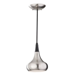 kinkiecik.pl Mała lampa wisząca Beso – 1 źródło światła – Szczotkowana stal FE-BESO-P-S-BS Elstead Lighting