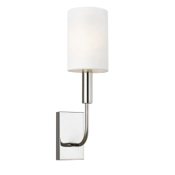 Kinkiet Brianna – 1 źródło światła – Polerowany nikiel FE-BRIANNA1-PN Elstead Lighting