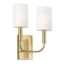 Kinkiet Brianna – 2 źródła światła – Polerowany nikiel FE-BRIANNA2-PN Elstead Lighting