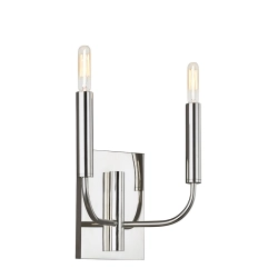 Kinkiet Brianna – 2 źródła światła – Polerowany nikiel FE-BRIANNA2-PN Elstead Lighting