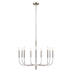 Lampa wisząca Brianna – 9 źródeł światła – Polerowany nikiel FE-BRIANNA9-PN Elstead Lighting
