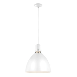 kinkiecik.pl Lampa wisząca Brynne – Wbudowany moduł LED – Biała FE-BRYNNE-P-FWH Elstead Lighting
