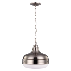 kinkiecik.pl Lampa wisząca Cadence – 2 źródła światła – Polerowany nikiel/ Szczotkowana stal FE-CADENCE-2P-BS Elstead Li