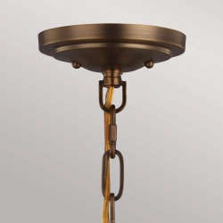 kinkiecik.pl Lampa wisząca Cadence – 2 źródła światła – Ciemny antyczny mosiądz/ Matowa czerń FE-CADENCE-2P-MB Elstead L