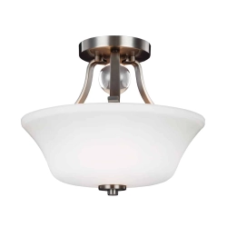 kinkiecik.pl Półplafon Evington – 2 źródła światła – Satynowy nikiel FE-EVINGTON-SF-SNElstead Lighting