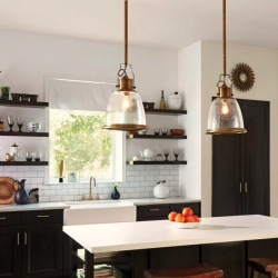 kinkiecik.pl Lampa wisząca Hobson – 1 źródło światła – Stary mosiądz FE-HOBSON-P-M-AB Elstead Lighting