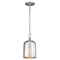 kinkiecik.pl Mała lampa wisząca Hounslow – 1 źródło światła – Szczotkowana stal FE-HOUNSLOW-P-BS Elstead Lighting