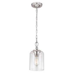 kinkiecik.pl Mała lampa wisząca Hounslow – 1 źródło światła – Polerowany nikiel FE-HOUNSLOW-P-PN Elstead Lighting