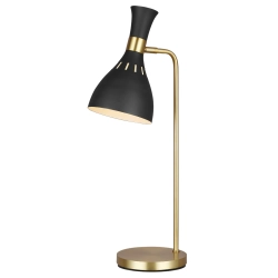 Lampa stołowa Joan – 1 źródło światła – Czarna / Oksydowany mosiądz FE-JOAN-TL-MB Elstead Lighting