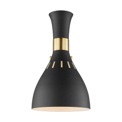 Kinkiet Joan – 1 źródło światła – Czarny / Oksydowany mosiądz FE-JOAN1-MB Elstead Lighting