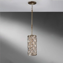 kinkiecik.pl Mała lampa wisząca Lucia – 1 źródło światła FE-LUCIA-P-D Elstead Lighting