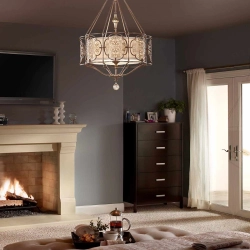 Lampa wisząca Marcella – 3 źródła światła FE-MARCELLA-P Elstead Lighting