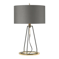 Lampa stołowa Ferrara – Ciemnoszara/ Polerowane złoto FERRARA-TL-GPG Elstead Lighting