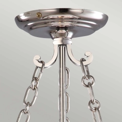 Mała lampa wisząca Finsbury Park – 3 źródła światła – Polerowany nikiel FP-P-S-POL-NCKL Elstead Lighting