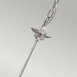 Lampa wisząca Finsbury Park – 9 źródeł światła – Polerowany nikiel FP9-POL-NICKEL Elstead Lighting