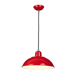 kinkiecik.pl Lampa wisząca Franklin – 1 źródło światła – Czerwona FRANKLIN-P-RED Elstead Lighting