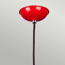 kinkiecik.pl Lampa wisząca Franklin – 1 źródło światła – Czerwona FRANKLIN-P-RED Elstead Lighting