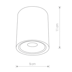 Plafon EDESA LED BLACK M 9107 Nowodvorski IP54 - zdjęcie dodatkowe 1