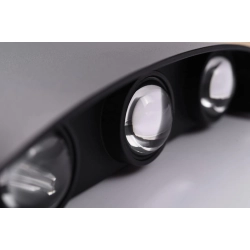 Kinkiet Ginna 3 (black) LED 6W 500lm 3000K IP54 ALUMINIUM AZ3484 AZZARDO