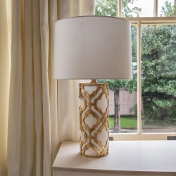 Lampa stołowa Arabella – 1 źródło światła – Postarzane złoto GN-ARABELLA-TL-G Elstead Lighting