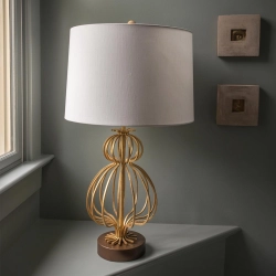 kinkiecik.pl Lampa stołowa Lafitte – 1 źródło światła – Przecierane złoto GN-LAFITTE-TL-GD Elstead Lighting