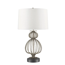 kinkiecik.pl Lampa stołowa Lafitte – 1 źródło światła – Przecierane srebro GN-LAFITTE-TL-SV Elstead Lighting