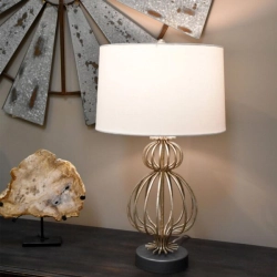 kinkiecik.pl Lampa stołowa Lafitte – 1 źródło światła – Przecierane srebro GN-LAFITTE-TL-SV Elstead Lighting