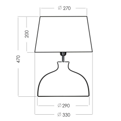 HAGA ANTHRACITE lampa stołowa L212171249 4Concepts L212171249 - zdjęcie 2
