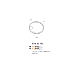 Plafon sufitowy HALO 80 WH AZ4958 AZZARDO