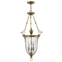 Duża lampa wisząca Cambridge – 3 źródła świtała HK-CAMBRIDGE-P-L Elstead Lighting