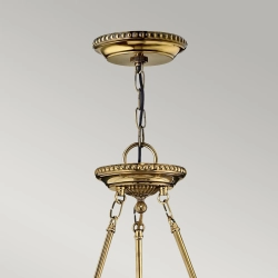 Duża lampa wisząca Cambridge – 3 źródła świtała HK-CAMBRIDGE-P-L Elstead Lighting