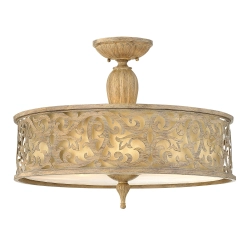 Duży półplafon Carabel – 3 źródła światła HK-CARABEL-SF-L Elstead Lighting