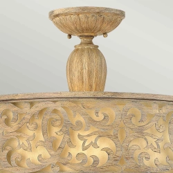 Duży półplafon Carabel – 3 źródła światła HK-CARABEL-SF-L Elstead Lighting