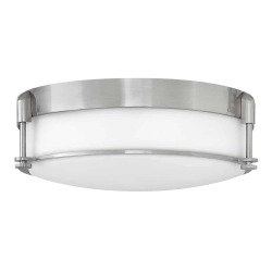 kinkiecik.pl Mały plafon Colbin – 2 źródła światła – Szczotkowany nikiel HK-COLBIN-F-S-BN Elstead Lighting