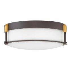 kinkiecik.pl Plafon Corbin – 3 źródła światła – Olejowany brąz HK-COLBIN-F-M-OZ Elstead Lighting