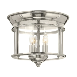 kinkiecik.pl Plafon Gentry – 3 źródła światła – Polerowany nikiel HK-GENTRY-F-PN Elstead Lighting