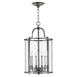 kinkiecik.pl Duża lampa wisząca Gentry – 6 źródeł światła – Pewter HK-GENTRY-P-L-PW Elstead Lighting