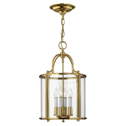 kinkiecik.pl Lampa wisząca Gentry – 4 źródła światła – Polerowany mosiądz HK-GENTRY-P-M-PB Elstead Lighting