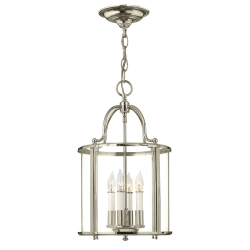 kinkiecik.pl Lampa wisząca Gentry – 4 źródła światła – Polerowany nikiel HK-GENTRY-P-M-PN Elstead Lighting