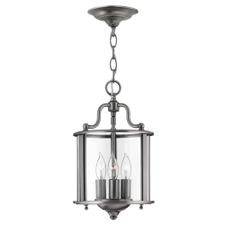 kinkiecik.pl Mała lampa wisząca Gentry – 3 źródła światła – Pewter HK-GENTRY-P-S-PW Elstead Lighting