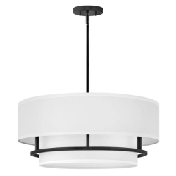 Lampa wisząca Graham – 4 źródła światła – Czarna HK-GRAHAM-L-BK Elstead Lighting