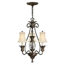 Żyrandol Plantation – 3 źródła światła – Perłowy brąz HK-PLANT3-PZ Elstead Lighting
