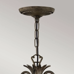 Żyrandol Plantation – 3 źródła światła – Perłowy brąz HK-PLANT3-PZ Elstead Lighting