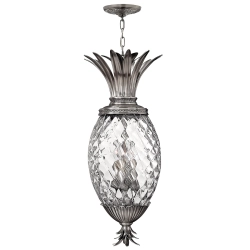 Lampa wisząca Plantation – 4 źródła światła – Polerowany antyczny nikiel HK-PLANT4-P-PL Elstead Lighting