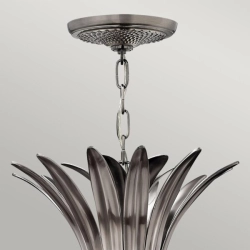 Lampa wisząca Plantation – 4 źródła światła – Polerowany antyczny nikiel HK-PLANT4-P-PL Elstead Lighting