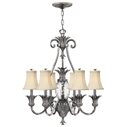 Żyrandol Plantation – 7 źródeł światła – Polerowany antyczny nikiel HK-PLANT7-PL Elstead Lighting